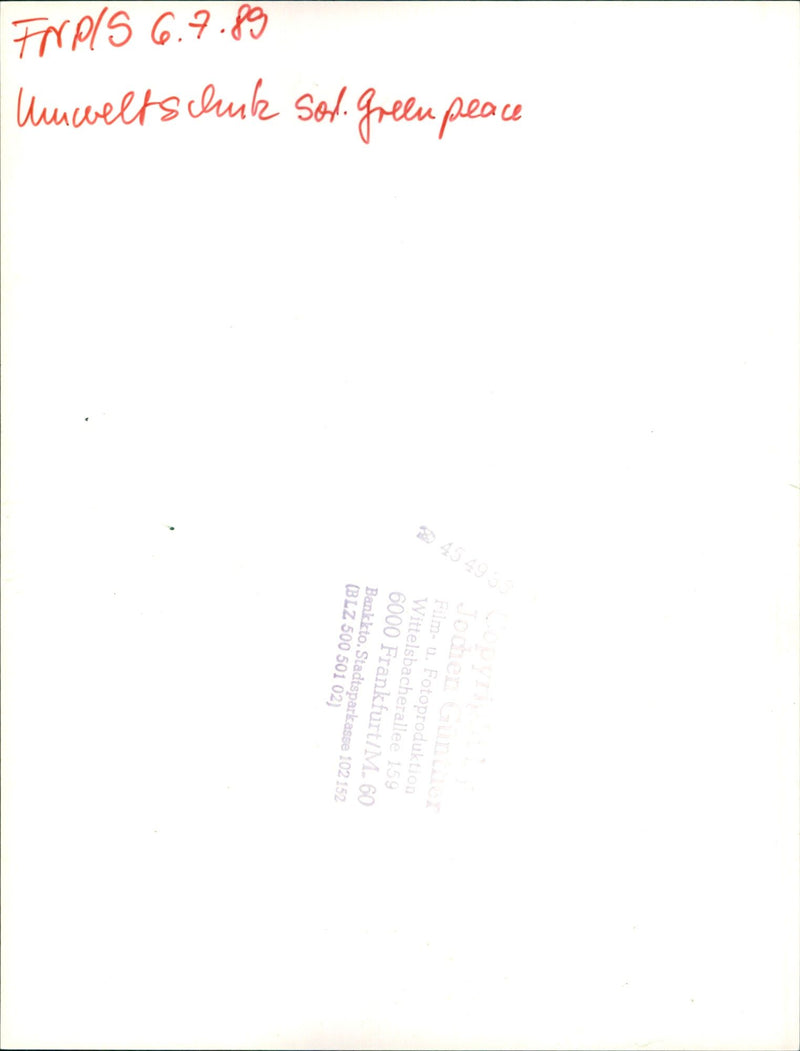 1989 ASCHUTZ LIONS TRAN JOCHEN GUANO FILM PRODUCTION WITTELSBACHERALLEE - Vintage Photograph