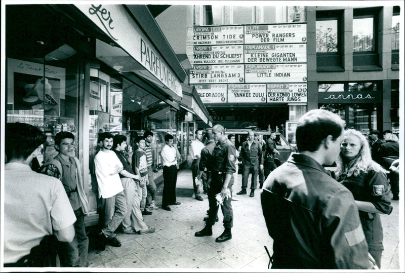 DEMONSTRATIONS HINGERSHEK POLICE OFFICERS HAVE PRESENTED CATHOLI FILM - Vintage Photograph