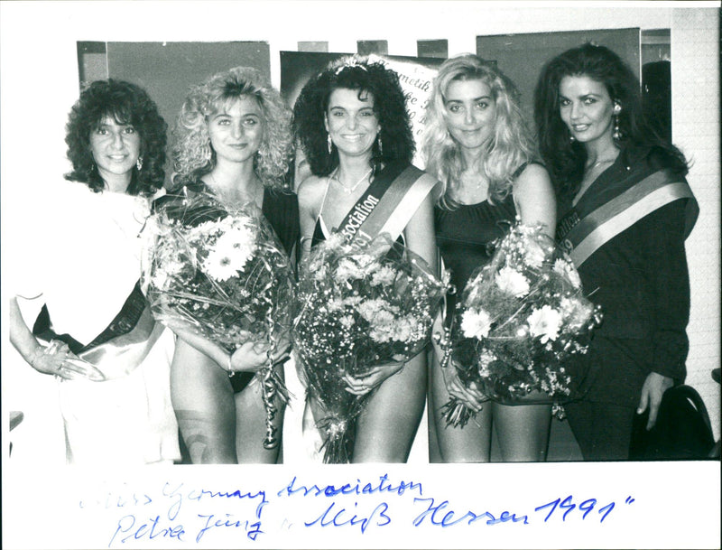 1991 MISTER MISS HESSEN PAGEANT MOST PRESTIGIOUS BEAUTY CONTES - Vintage Photograph