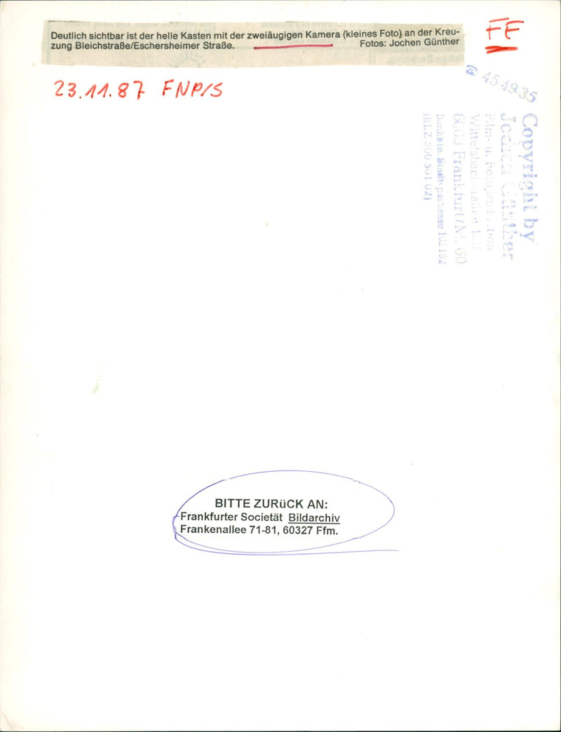 1987 BRIGHT BOX CLEARLY VISIBLE LEGGED FILM - Vintage Photograph