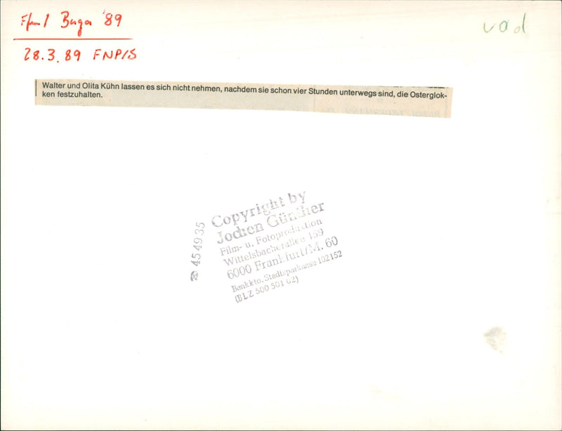 BUGA FNCIS AND OLITA KUHN NOT LET THEMLVES AFTER FILM - Vintage Photograph