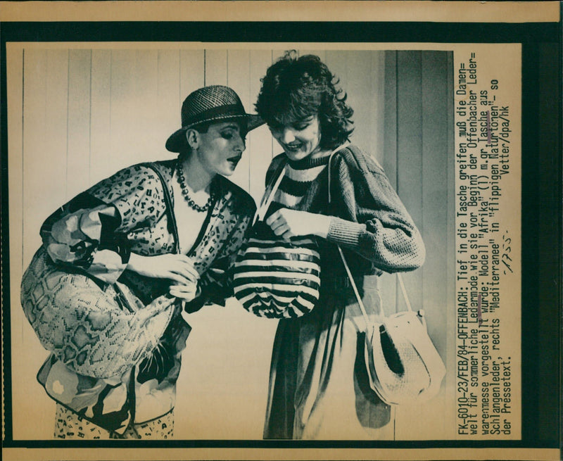 NOOT NBACHER SODERMA OFFENBACH LEATHER SNAKE SIGNATURE STY - Vintage Photograph