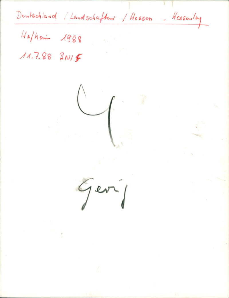 1988 HESSENTIAG HOFHEIM GERMANY LANDSCAPES HESSEN HESSENDAY ANIS GERRIG - Vintage Photograph