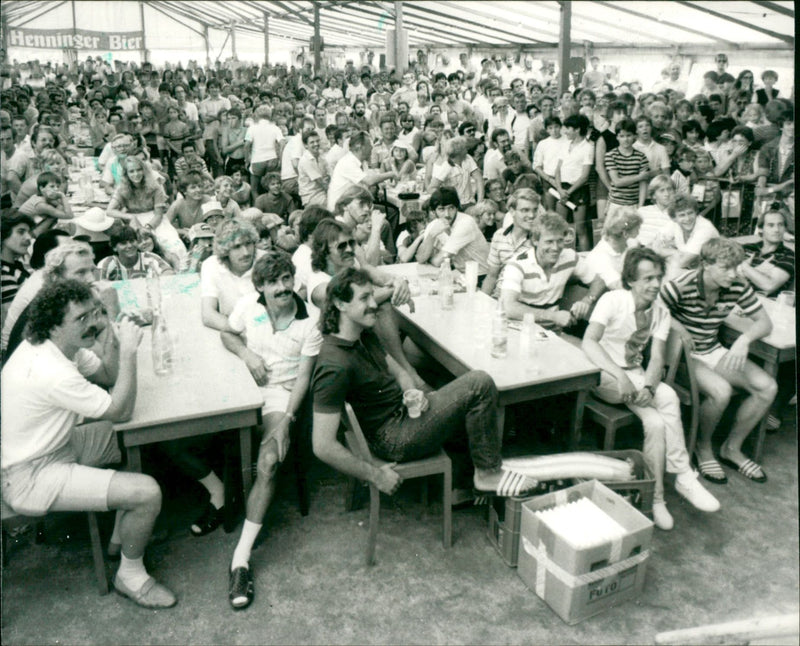 1983 OPEN BACHER KICK EDENES SONG GERMAN MUSICIAN TUR OFFEUB - Vintage Photograph