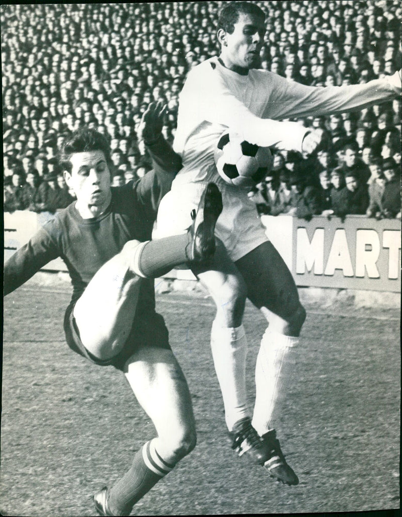 Cup game Kaiserslautern - Kickers Offenbach - Vintage Photograph