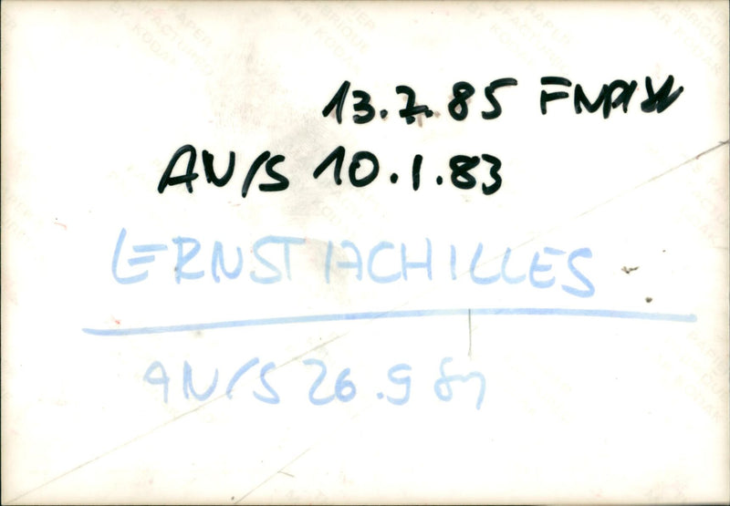 Ernst Achilles - Vintage Photograph