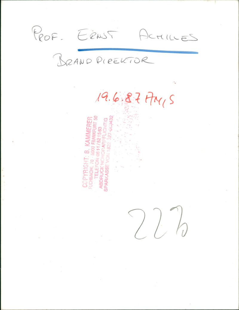 Ernst Achilles - Vintage Photograph