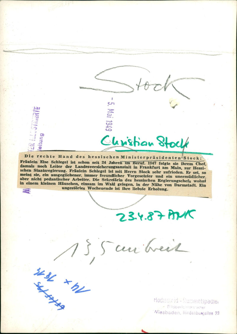 Christian Stock - Vintage Photograph