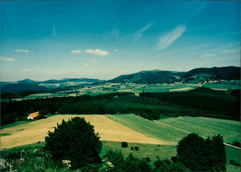 1999 LANDSCAPES HESSISCHE RHON LANDSCHAFT DER HESSISCHEN LANDSCAPE - Vintage Photograph