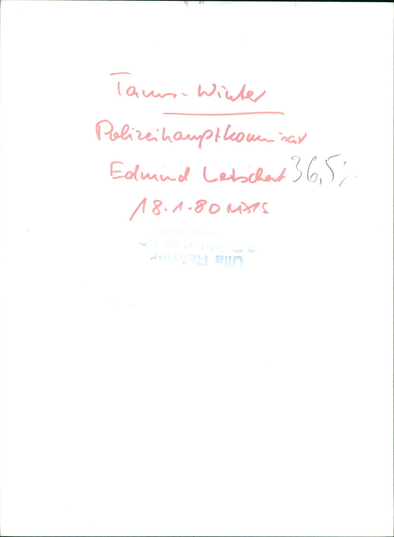 Edmund Letschert - Vintage Photograph