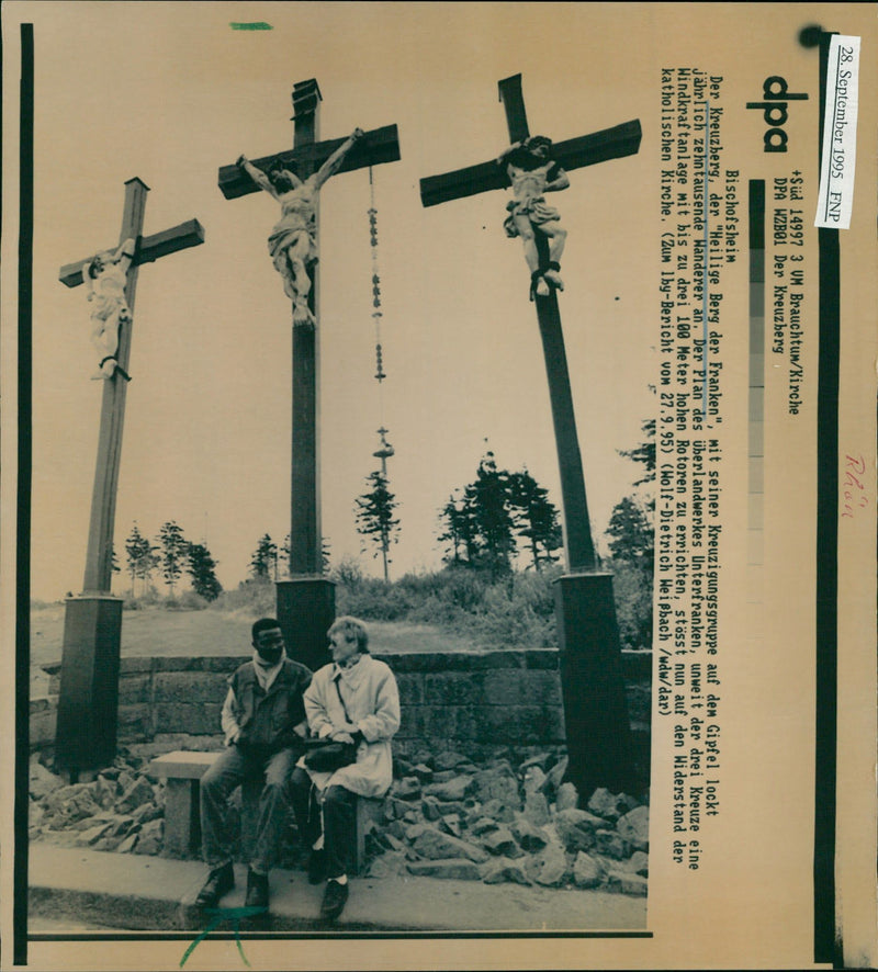 1995 LANDSCAPES CROSS MOUNTAIN HOLY FRANKS ITS CRUC - Vintage Photograph