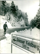 Winter on the Feldberg im Taunus - Vintage Photograph