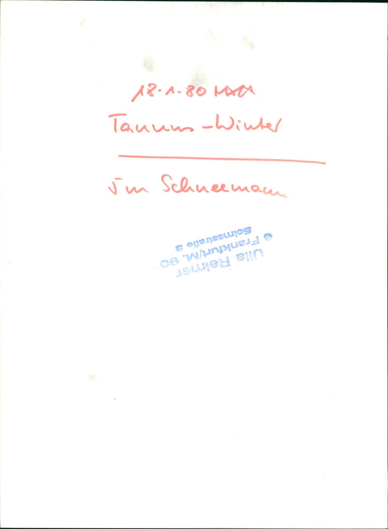 Taunus in winter - Vintage Photograph