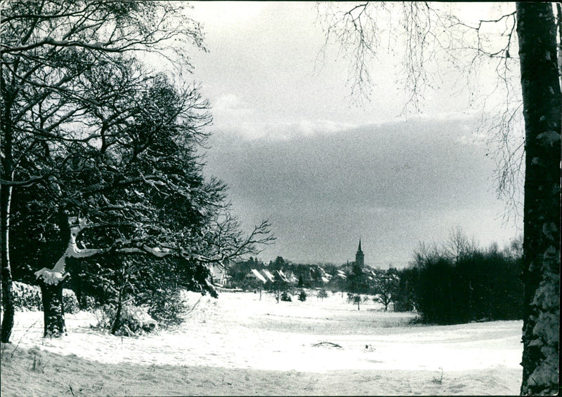 Oberursel in the snow - Vintage Photograph