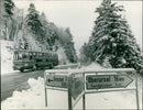 Winter road in the Taunus - Vintage Photograph