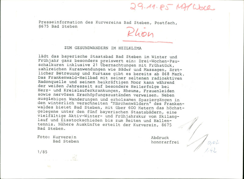 1985 LANDSCAPES WINTER AND SPRING CURE SKILONG - Vintage Photograph