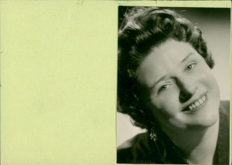 Mrs. Baumann - Secretary of Dr. Fritz Bauer - Vintage Photograph