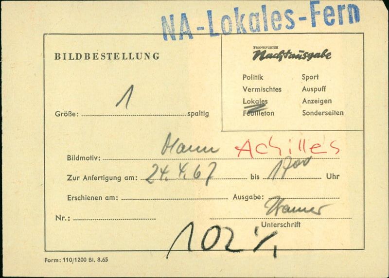 Ernst Achilles - Vintage Photograph