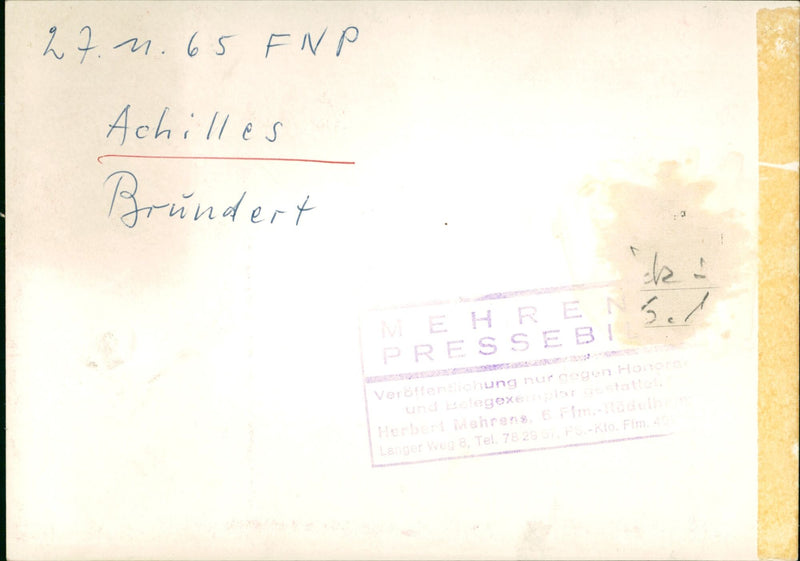 Ernst Achilles and Willi Brundert - Vintage Photograph