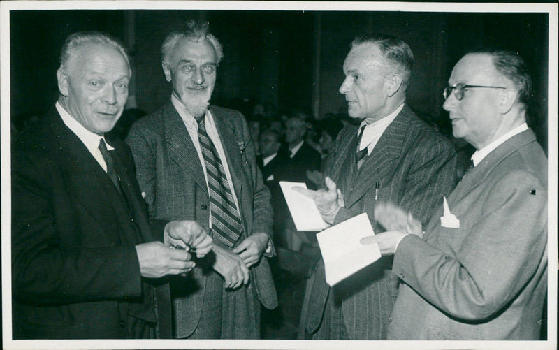 Christian Stock at the State Reception (1947) - Vintage Photograph