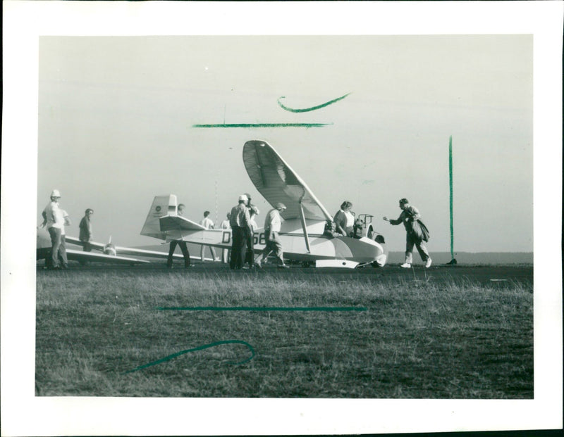 1911 DISCHL LANDSCAPES RHON YOUNG PEOPLE DARMSTADT MADE TREELESS - Vintage Photograph