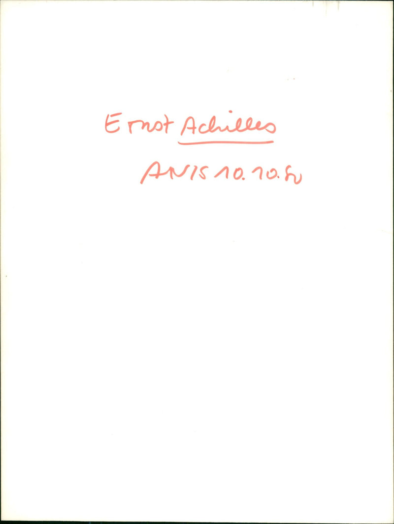 Ernst Achilles - Vintage Photograph