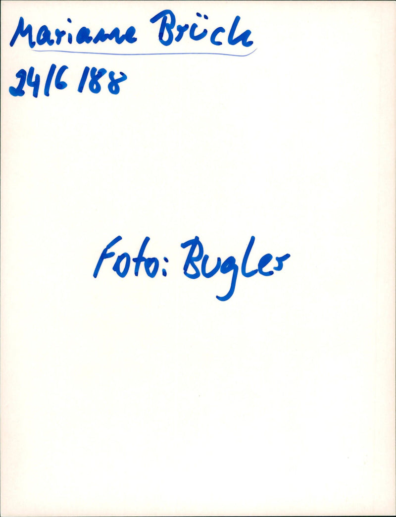 Marianne Brück - Vintage Photograph