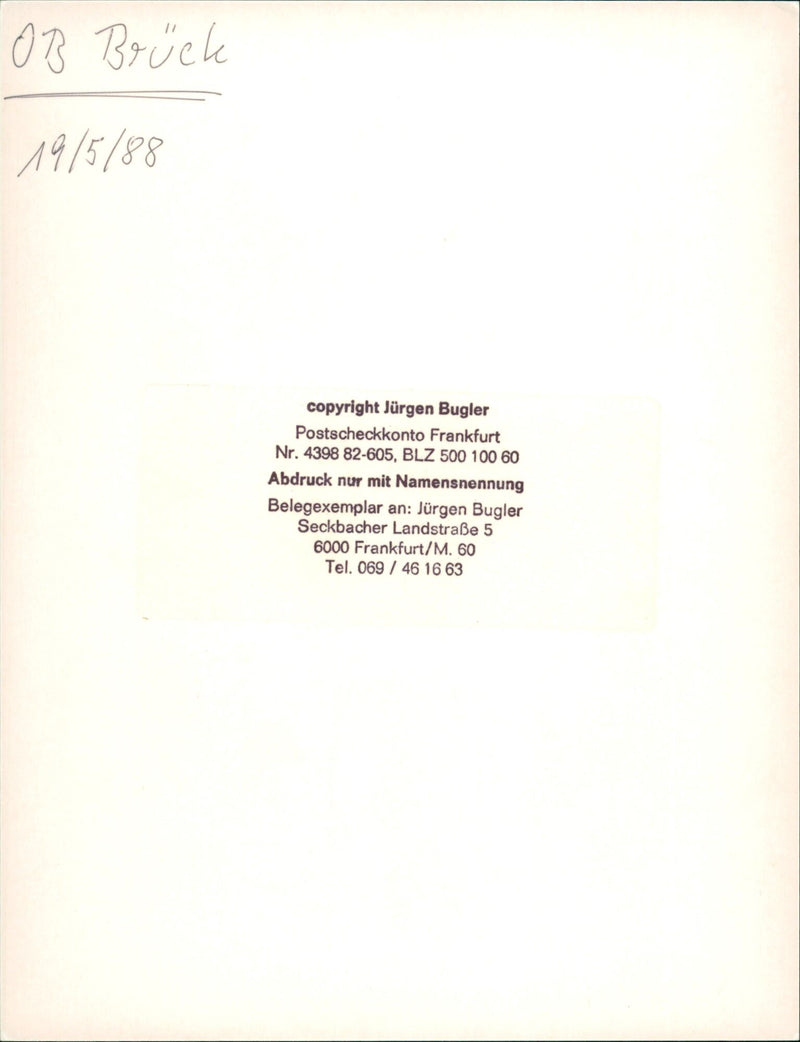 Wolfram Brück - Vintage Photograph