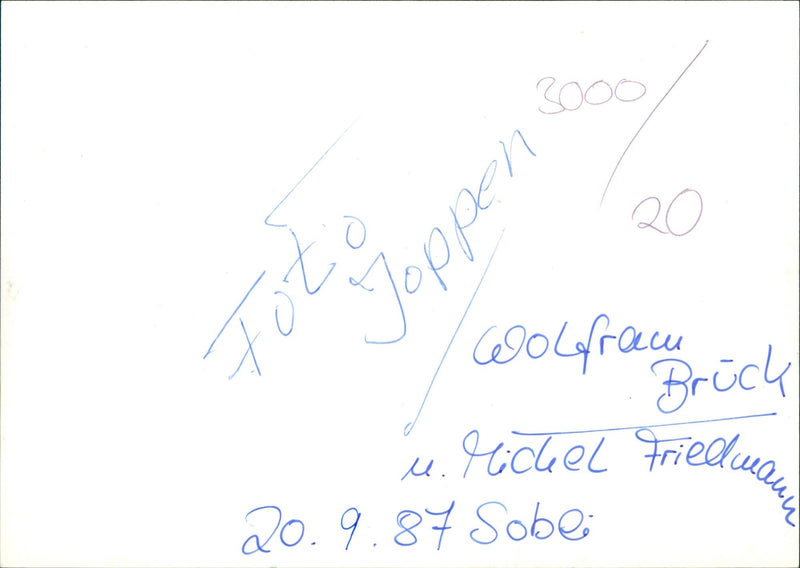 Michel Friedmann and Wolfram Brück - Vintage Photograph