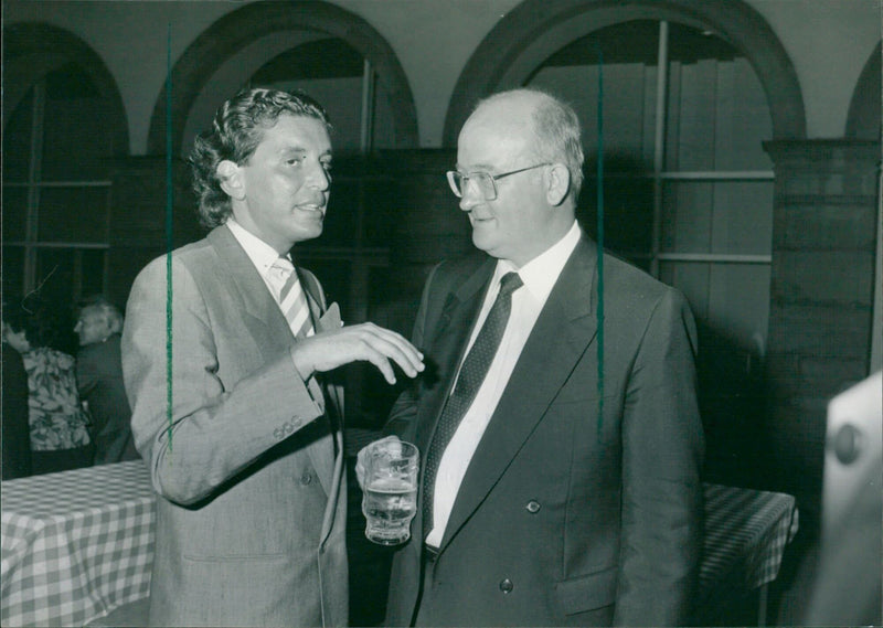 Michel Friedmann and Wolfram Brück - Vintage Photograph
