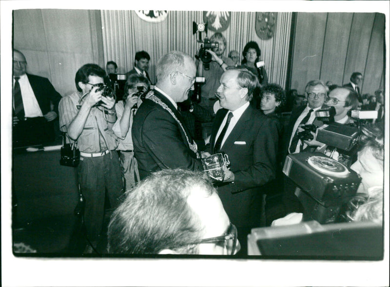 Wolfram Brück, Walter Wallmann - Vintage Photograph