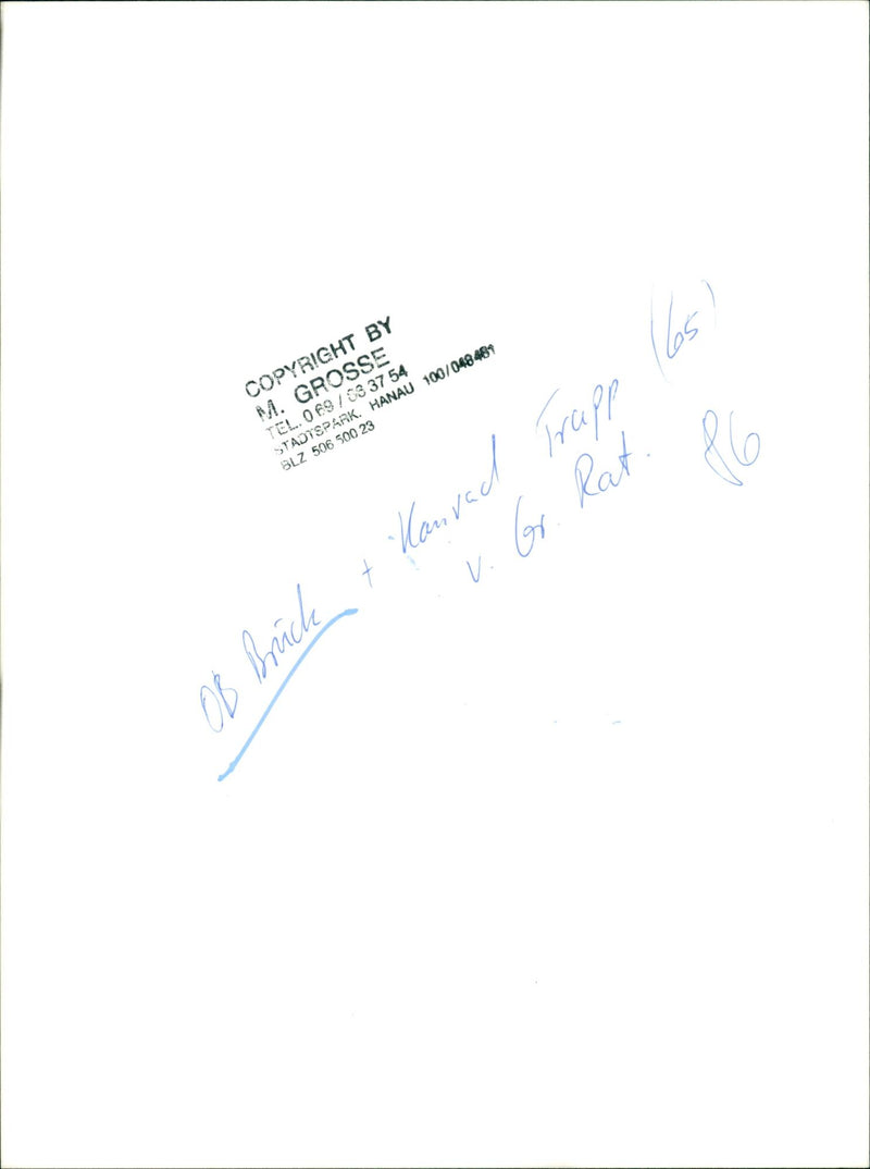 Wolfram Brück and Konrad Trapp - Vintage Photograph