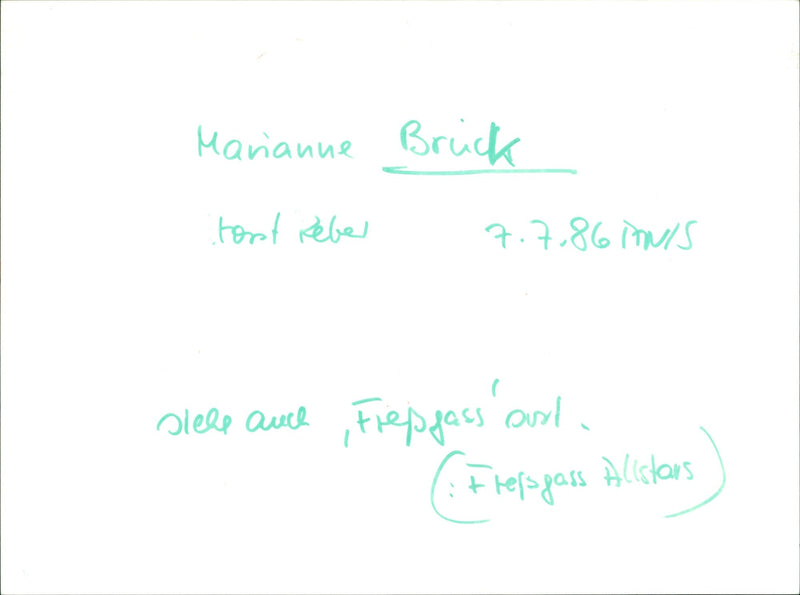 Marianne Brück - Vintage Photograph