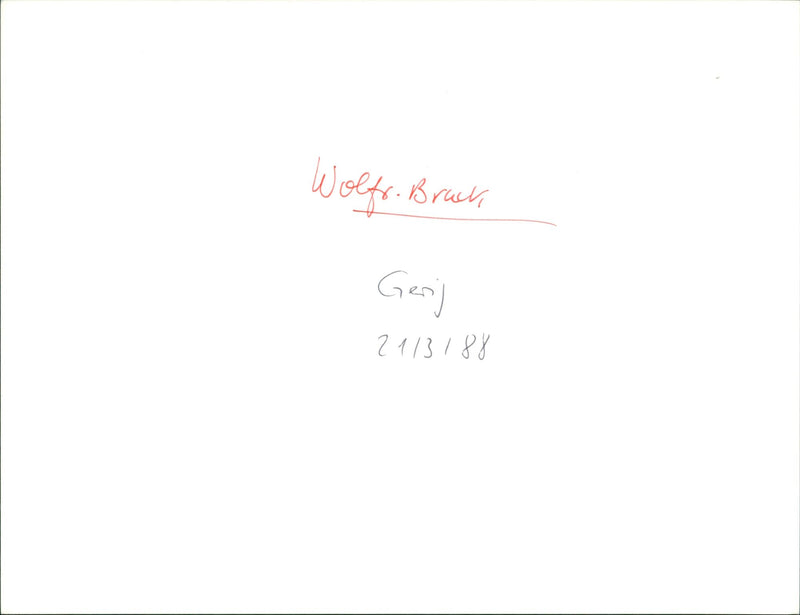 Wolfram Brück - Vintage Photograph