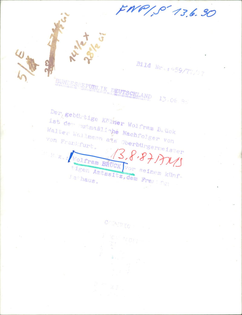 Wolfram Brück - Vintage Photograph