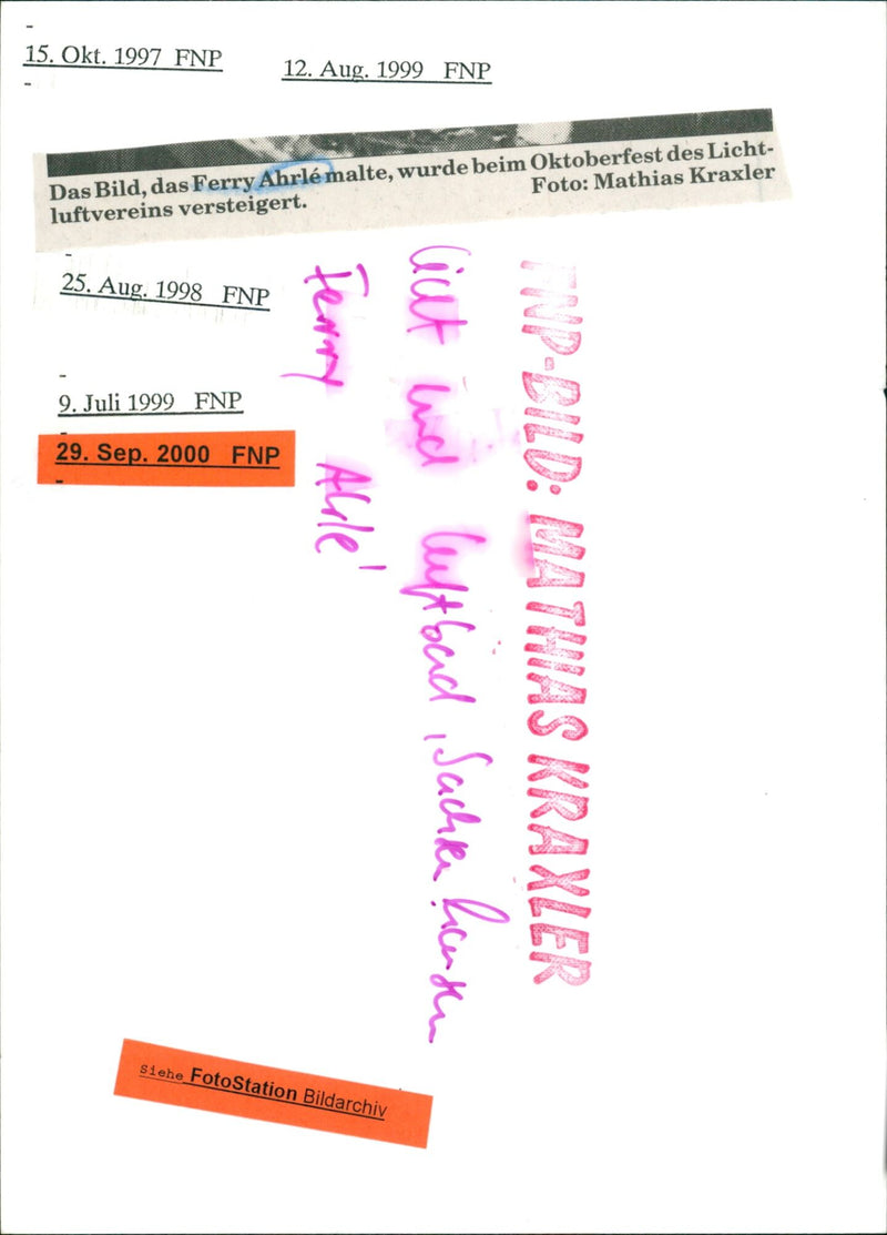 Ferry Ahrlé - Vintage Photograph