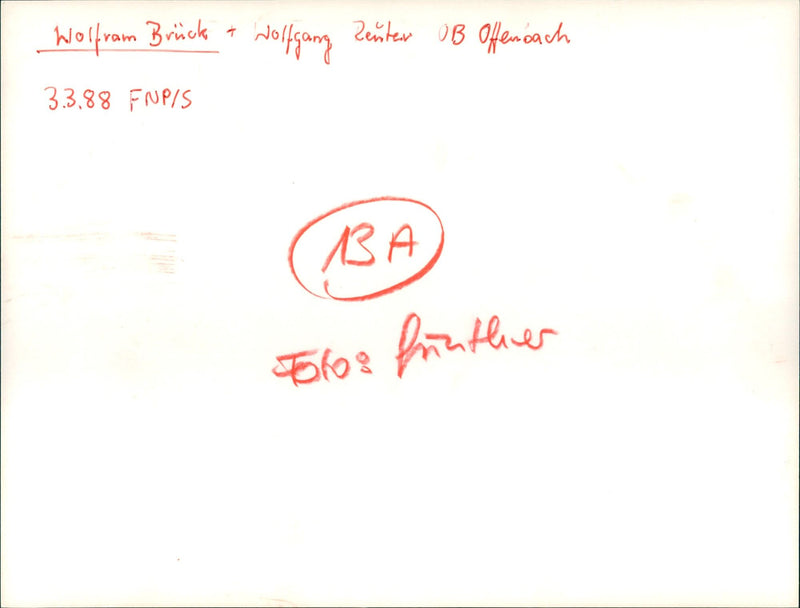 Wolfram Brück, Wolfgang Reuter - Vintage Photograph