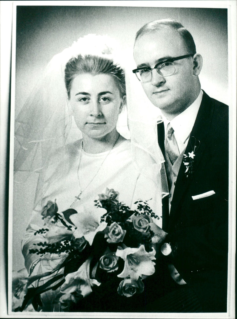 1987 Wolfram Brück and Marianne wedding - Vintage Photograph