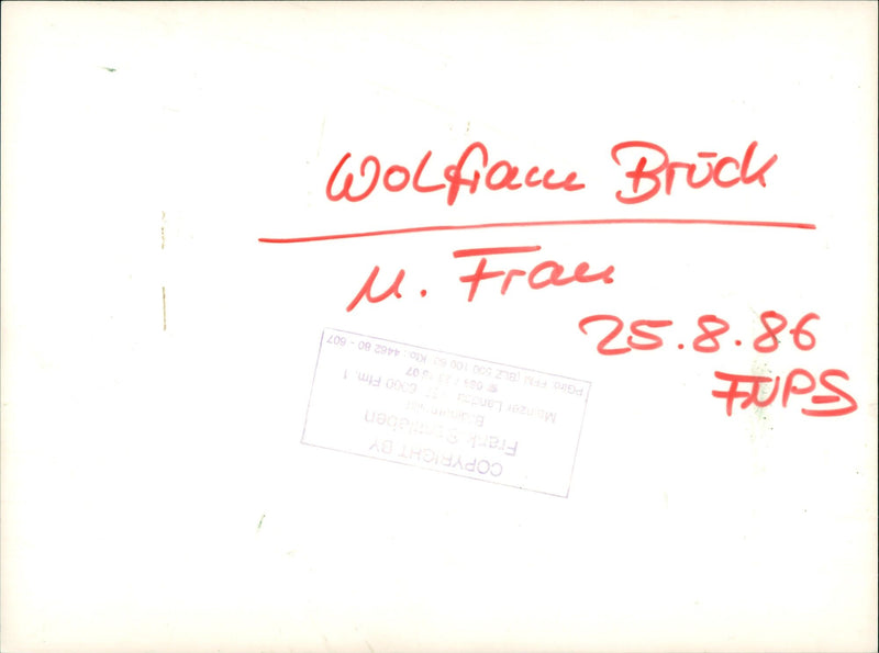 Wolfram Brück - Vintage Photograph