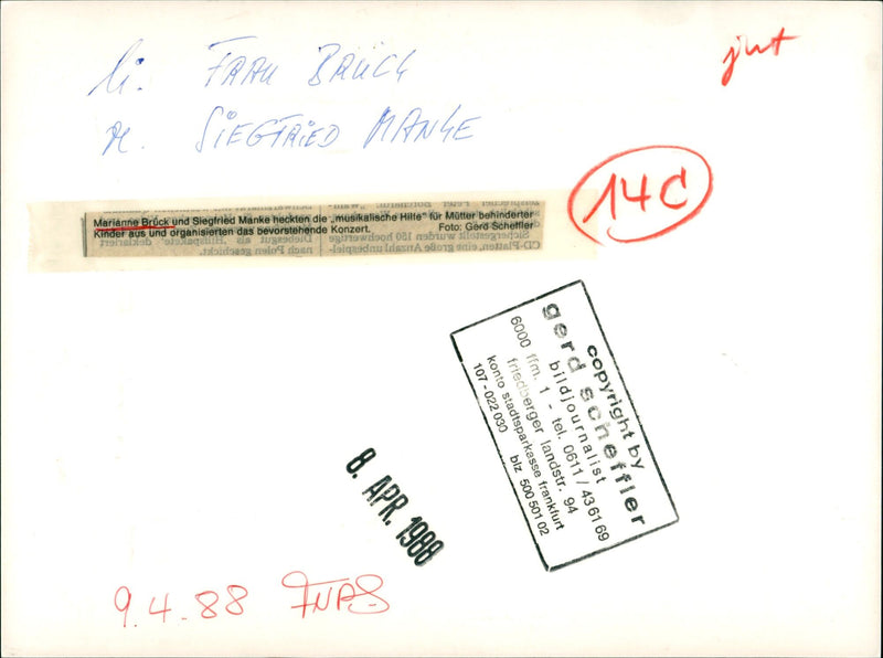 Marianne Brück and Siegfried Manke - Vintage Photograph