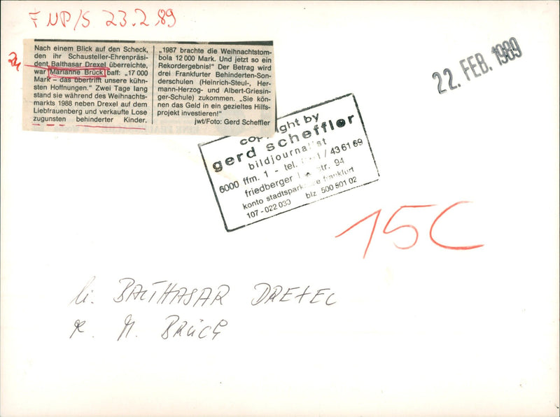 Balthasar Drexel and Marianne Bück - Vintage Photograph