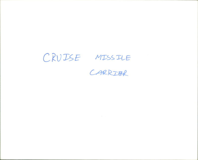 Cruise Missile Carrier - Vintage Photograph