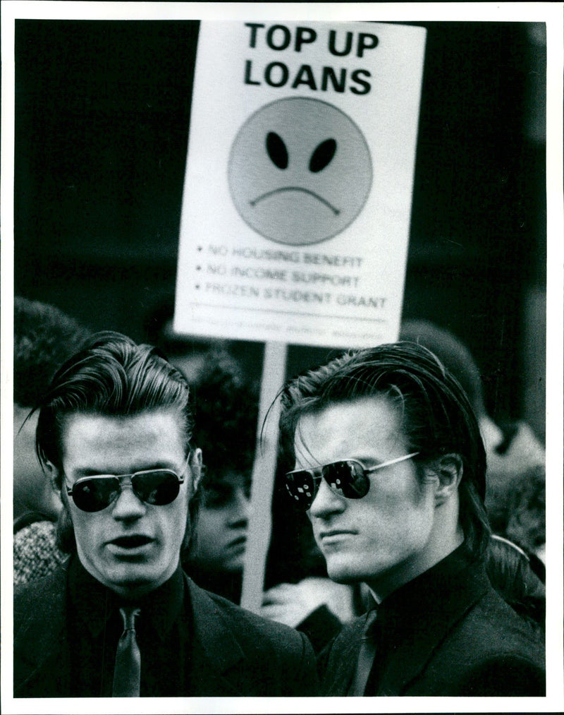 Protest Against Student Loans - Vintage Photograph