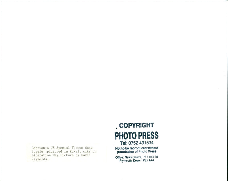 DAVID REYNOLDS PRESS - Vintage Photograph