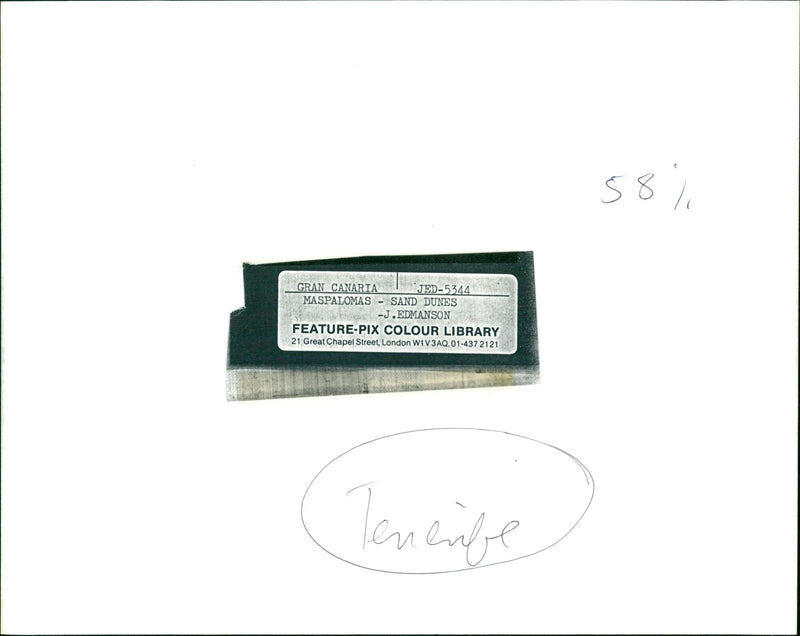 58 % GRAN IRIA JED MASPALOMAS - SAND DUNES -J.EDMANSON FEATURE - PIX COL - Vintage Photograph