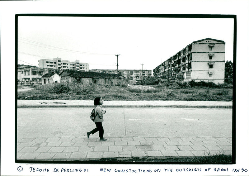 ROME DE PERLINGHI NEW CONSTUCTIONS ON THE OUTSKIRTS of VIETNAM - Vintage Photograph