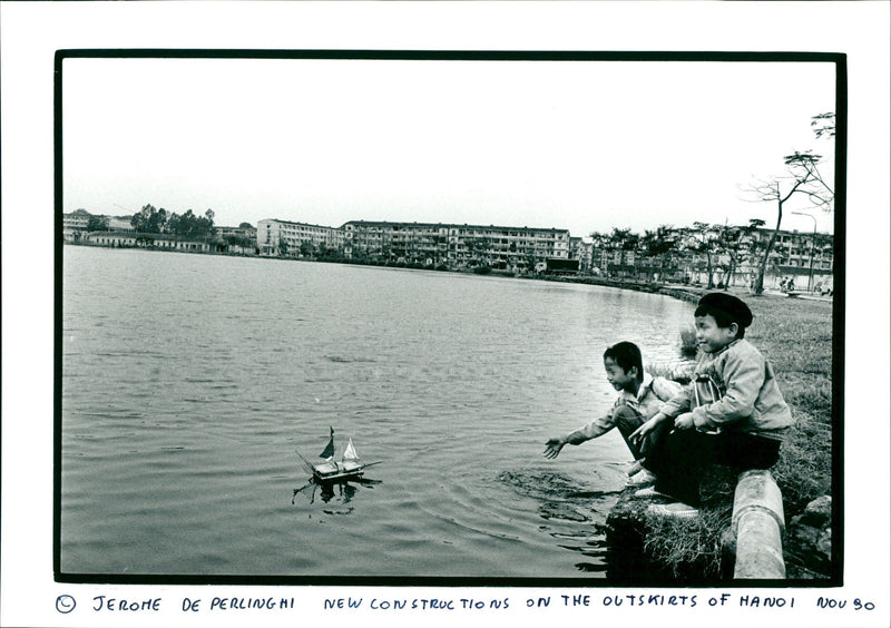 BEIRO OHE DE PERLINGH NEW CONSTRUCTIONS ON THE OUTSKIRTS OF HA VIETNAM - Vintage Photograph