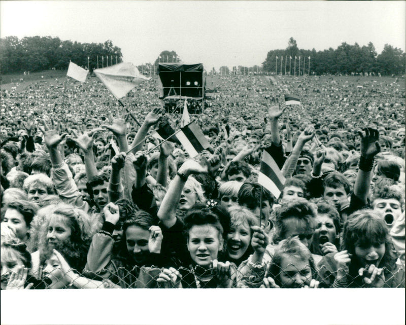 DON ROCK CONCERT INTERNATIONAL PRESS WHITE - Vintage Photograph
