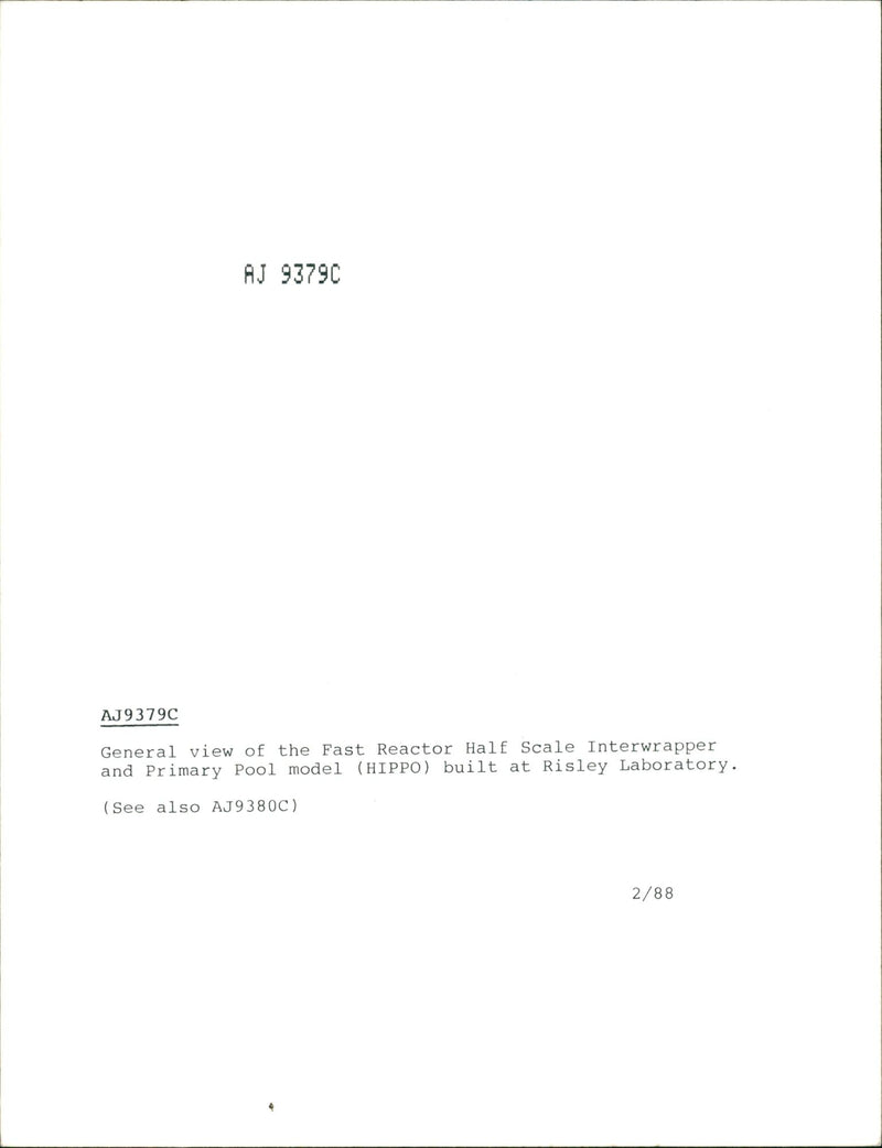 1988 BUILT MODEL - Vintage Photograph