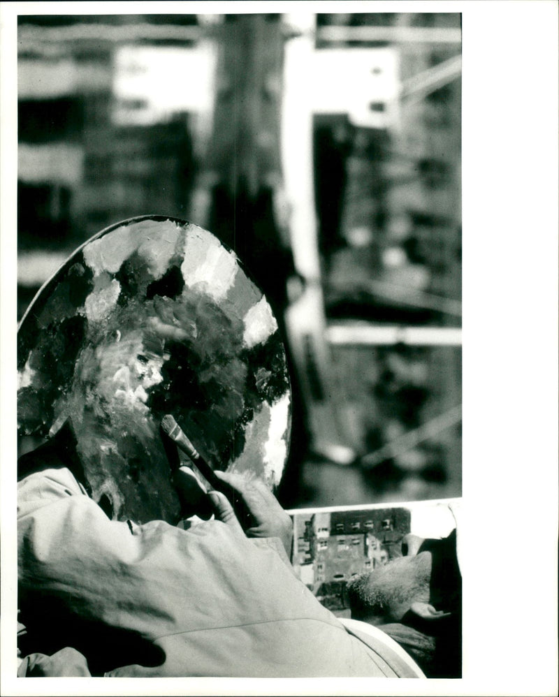 ROBIN LAURANCE FRANCE ARTIST - Vintage Photograph